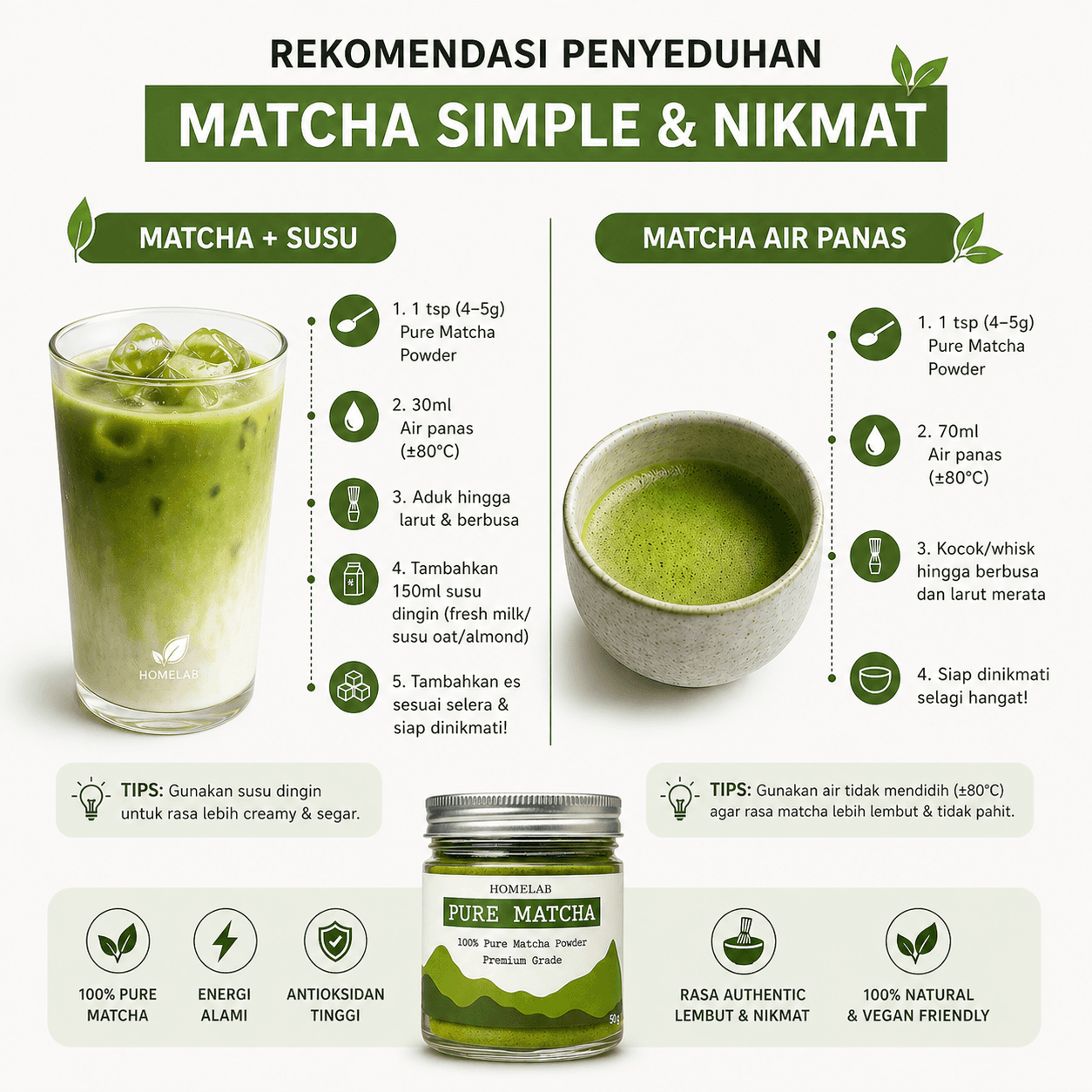 How to make matcha with Homelab Pure Matcha