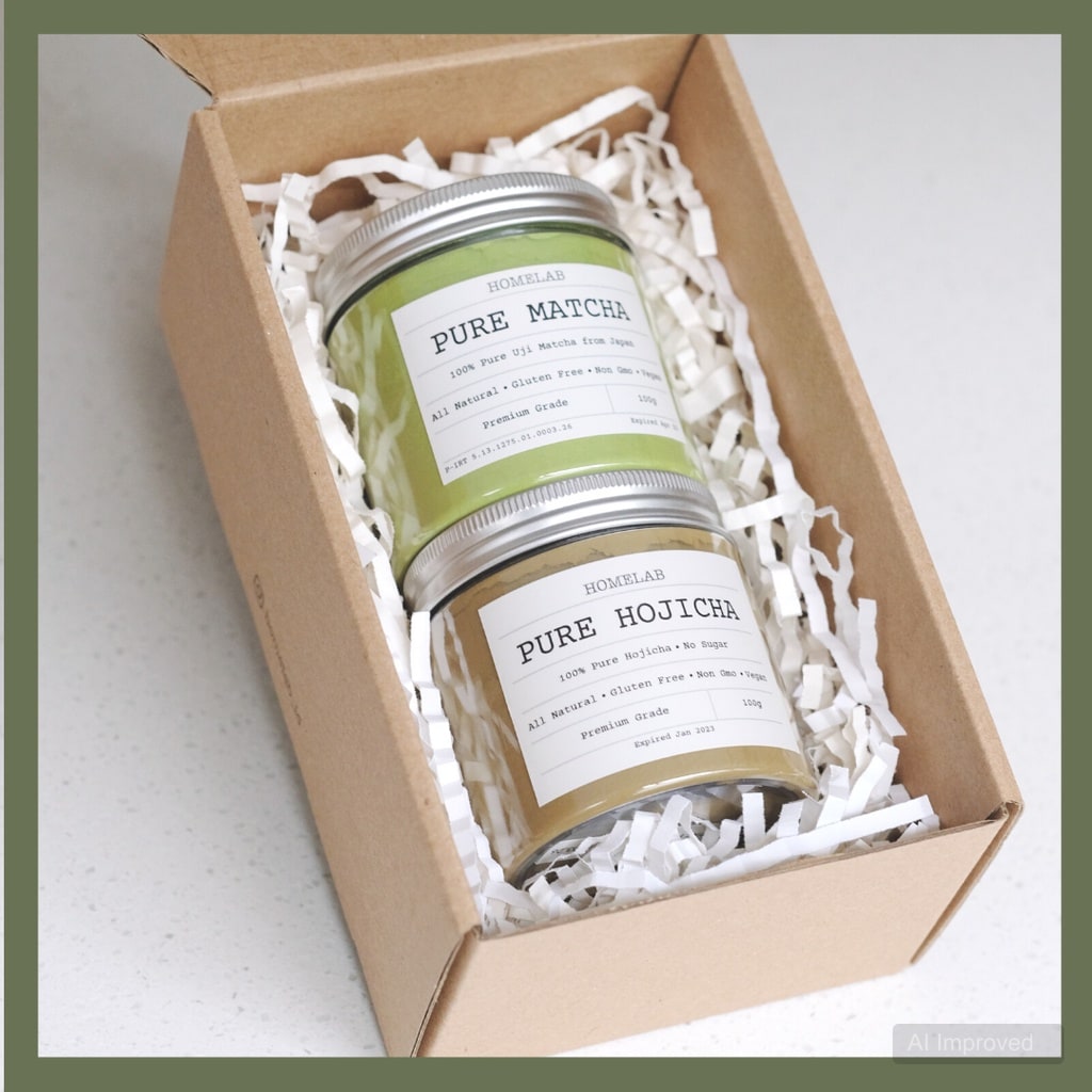 Pure Uji Matcha & Pure Hojicha 100g - Paket... 1