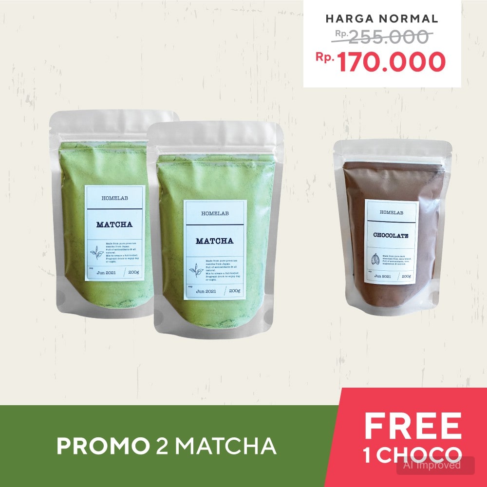 Promo Beli Matcha Powder 2 Bungkus - Gratis... 1