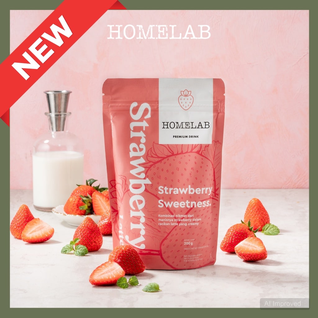 Bubuk Minuman STRAWBERRY LATTE - Premium Dr..... 1