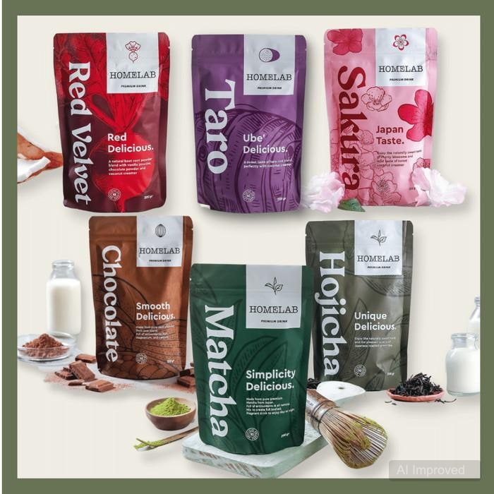 Paket 6 Bubuk Minuman Premium Matcha/Choco/... 1