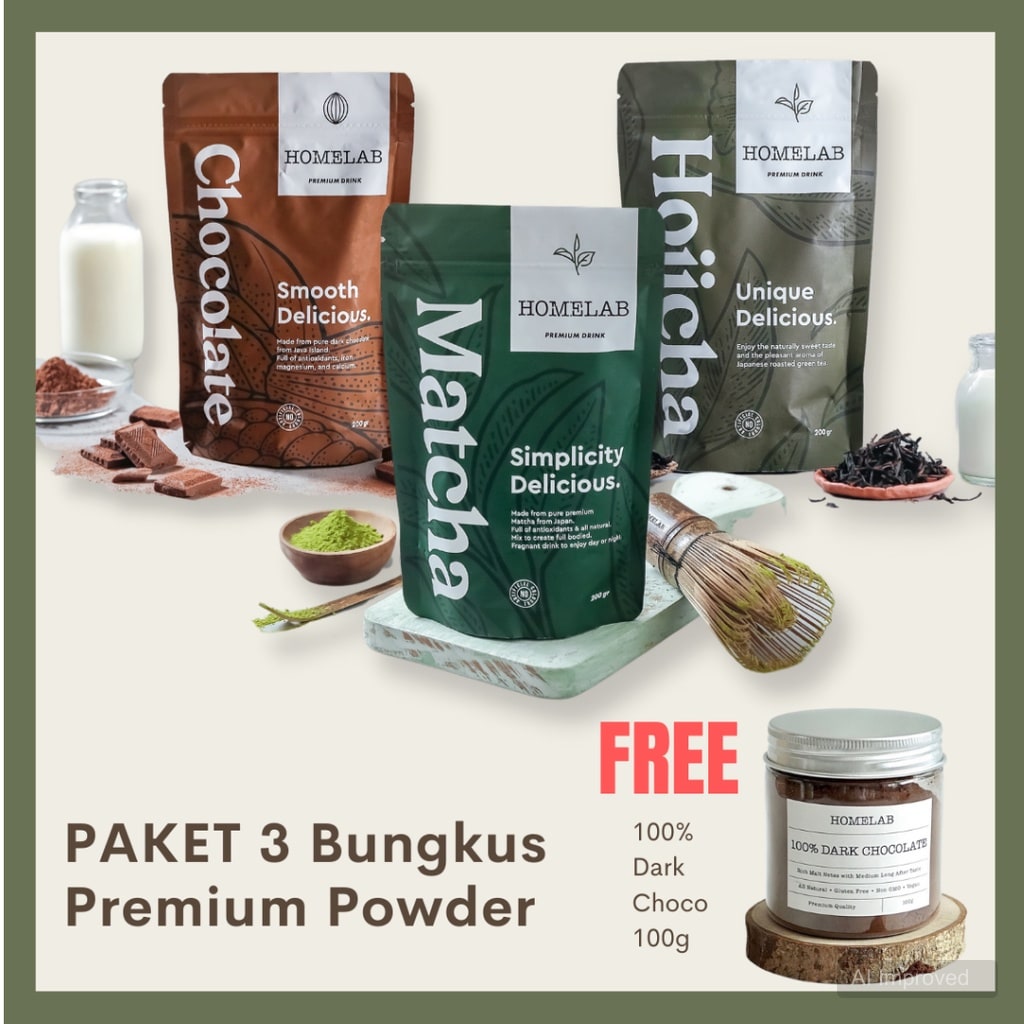 Promo Beli Paket 3 Bungkus Premium Powder -... 1