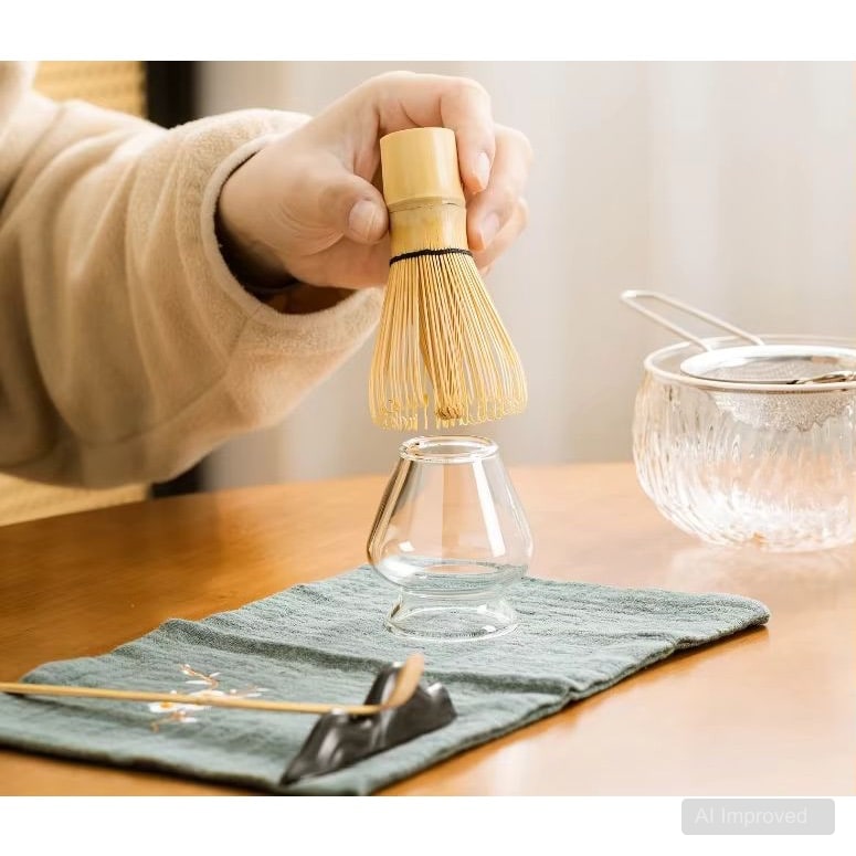 Matcha Whisk Holder Glass Stand - Dudukan /... 1