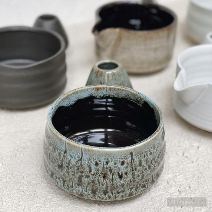 Matcha Bowl + Chasen Holder Ceramic Premium 1